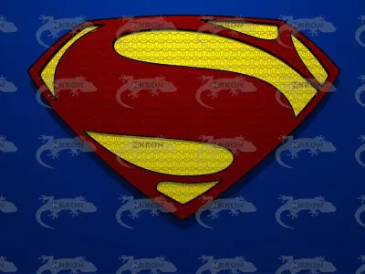 Man Of Steel 2013 Sign - Suit Texture Low-poly 3D model