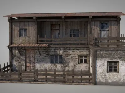 Anatolian Village House 6 Low-poly 3D model