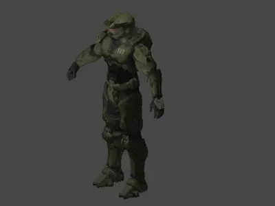Master Chief - Spartan-117 3D Model Low-poly 3D model