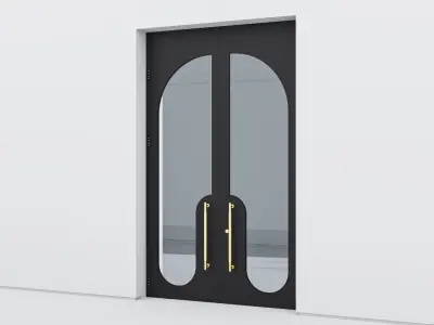 Aluminium door 354 3D model