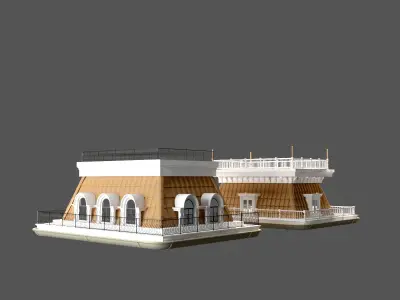 Mansard Roof 3 3D model