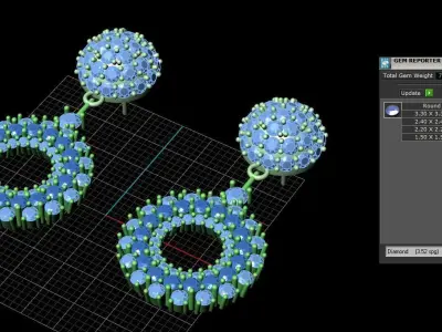 Earring 010 3D print model