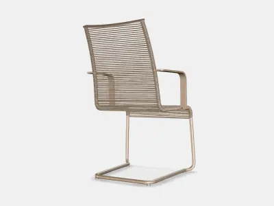 VASMAN Chair with armrests outdoor 1 Low-poly 3D model