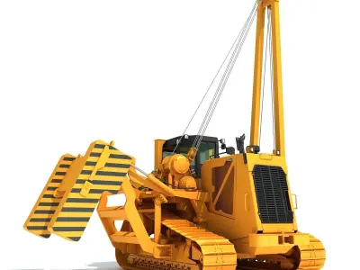 Road Construction Equipment  3D Model Pack