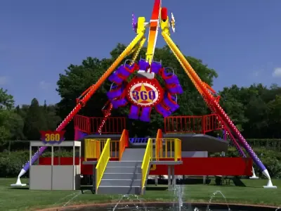 Amusement ride - 360 3D model