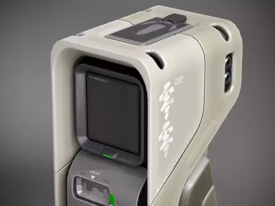 Sci-fi Console X2 PBR Low-poly 3D model