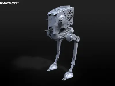 Star Wars AT-ST vehicle 3D model