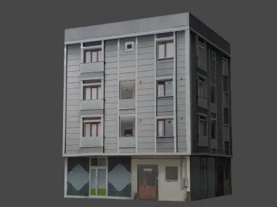 Architectural Building-7 Free low-poly 3D model