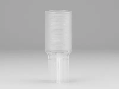 SAINT LOUIS Crystall Lampshade Tall Table Lamp Free 3D model