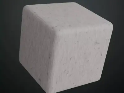 Distressed White Painted Plaster Surface PBR Texture