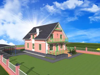 attic house projects  3D model