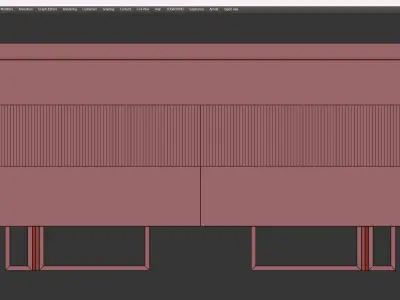 KEITH SIDEBOARD Low-poly 3D model