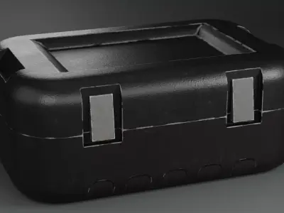 Scifi Box Low-poly 3D model