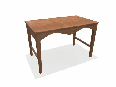  Simple Old wooden Table Low-poly PBR 