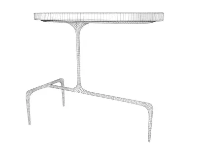 Bridger Oval Side Table Free 3D model