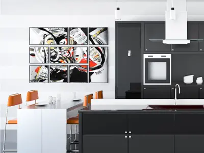 Kitchen modern 3D model