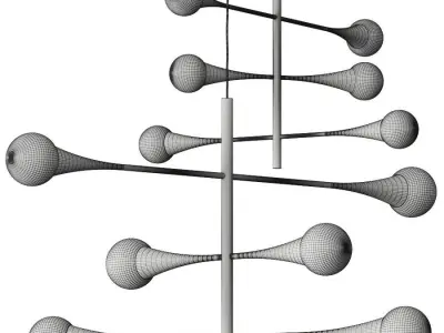Lulu and Georgia Tawny Pendant Lamp 3D model
