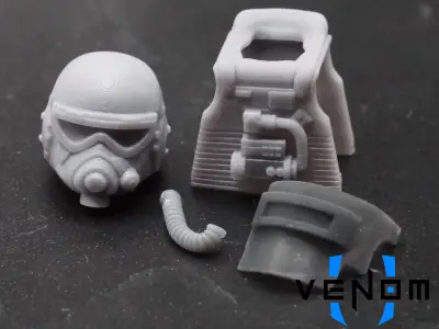 Concept Pilot Brick Armor 3D Print Model 3D print model