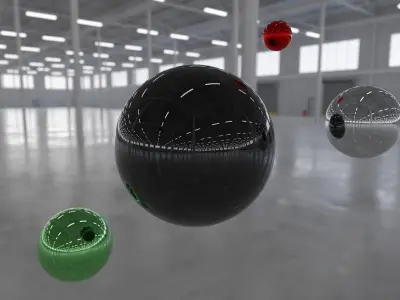 HDRI - Industrial Warehouse Interior 5b Texture