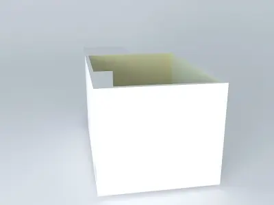 glauorkut box with wooden floor Free 3D model