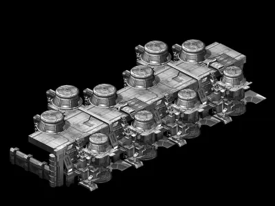 Machinery - Dismantling Plant 01 3D model