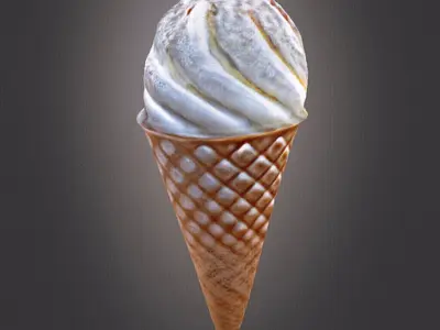 Ice cream cone 3D print model
