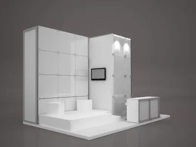 Exhibition stand octanorm maxima 6x4 m 3D model