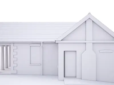 British House Park Farm 3D model