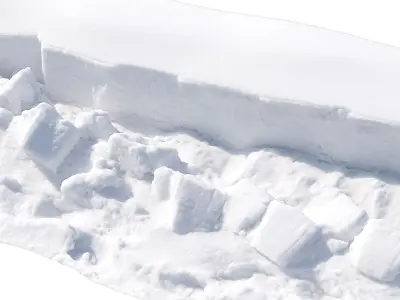  Snow Cliff 2 3D model