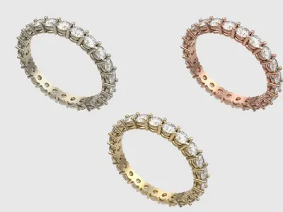 Radiant Eternity Band JDBCo 3D print model