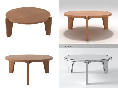 Gueridon Bas 3D model