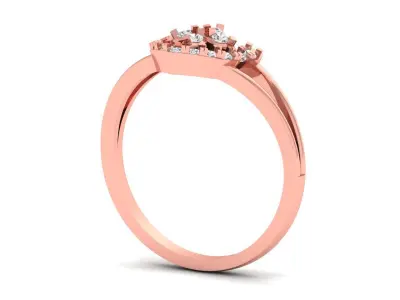Solitaire Wedding Engagement Women Rings Flower Ring 3D print model purchase