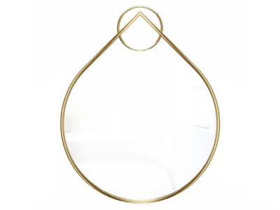 Mirror in a metal frame GZ-M1060 3D model