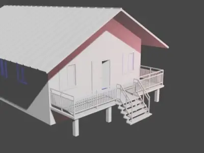 Low Poly Drone Police 3D model