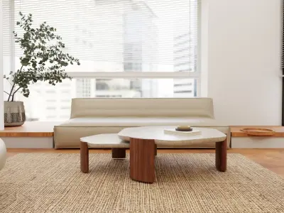 Interior Dinner Design Scene 3D model