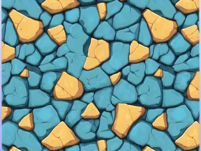 Stylized Stone Floor Seamless Texture Texture 12