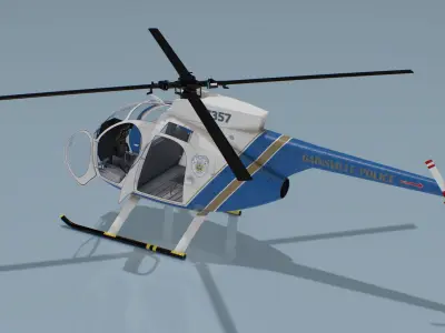  Light Utility Helicopter Hughes OH-6 Cayuse Rigged 