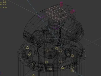 Spacecraft - Ground Objects 01 3D model