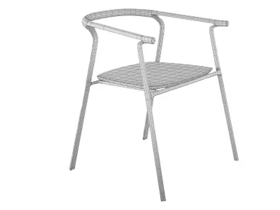 Splinter Chair Low-poly 3D model