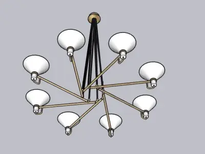 Jonathan Browning Lauriston Circular Chandelier 3D model