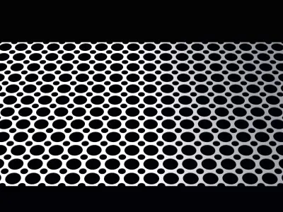 Perforated panel with 62 percent opening 25O148 3D model