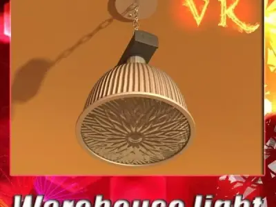 Industrial Light Fixture 3D model