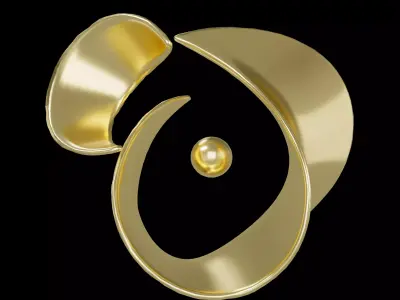 Abstract Shape v38 001 Low-poly 3D model
