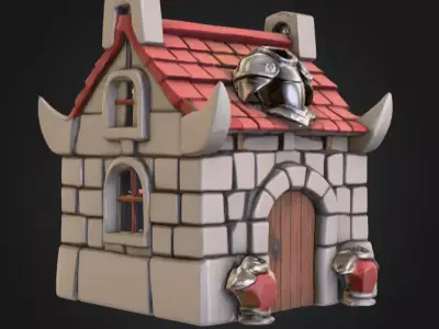 Armory Haven House Low-poly 3D model
