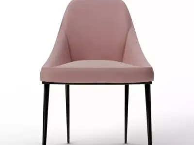 The Modern Dining Suite - Minimalist Upholstered Chairs 3D Model Pack