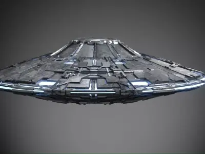 Ufo Spaceship Low-poly 3D model