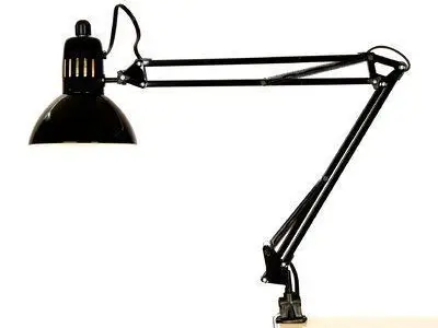 Black Ruthie Desk Lamp 3D model