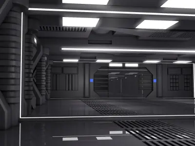 Sci Fi Room 3D model