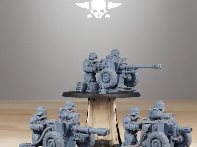 GrimGuard Battle Weapons  3D print model