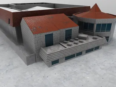 LXGB Building 1 Low-poly 3D model